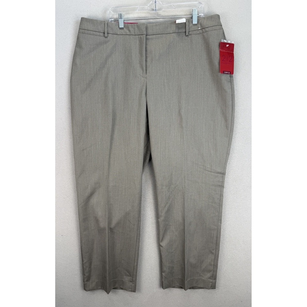 212 Collection Women's 20W Short Curvy Fit Herringbone Trouser Office Pants NWT